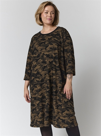 Gozzip - Gry Kjole med bånd, Camouflage